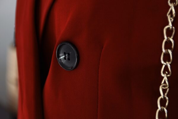 Veste blazer bordeaux – Image 3