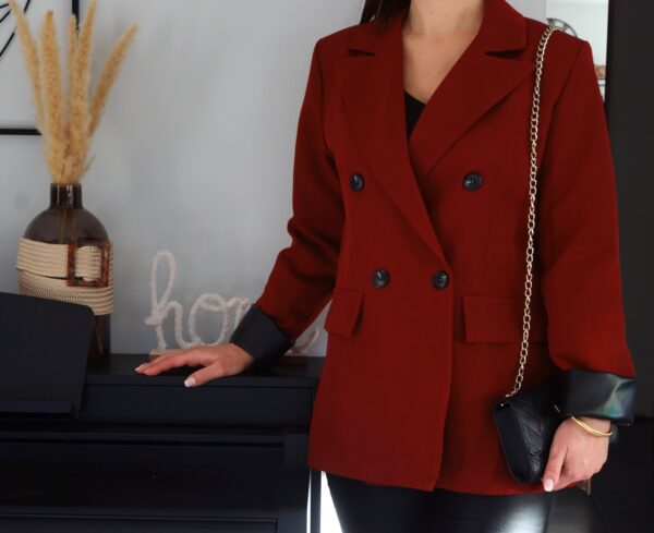 Veste blazer bordeaux