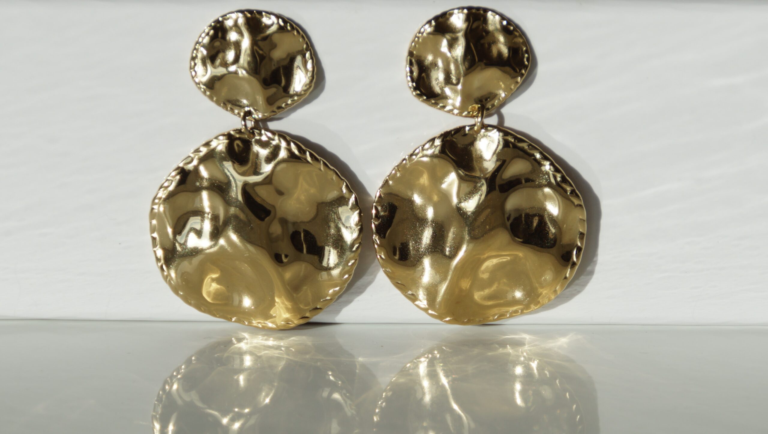 Boucles d'oreilles pendantes "Gaïa"